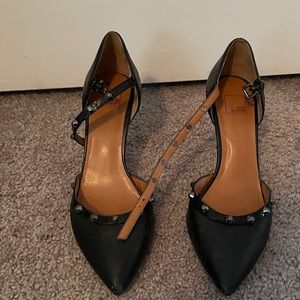 Black studded heel